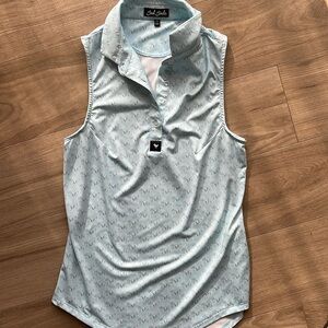 Women’s Bad Birdie Flamingo Sleeveless Polo